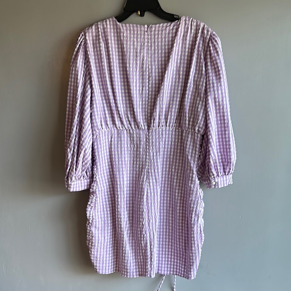 Zara Purple Gingham Dress - Picture 5 of 8